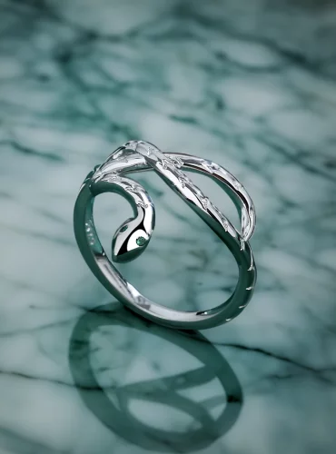 Bague serpent femme argent