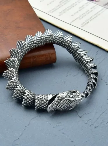 Bracelet Serpent Agamemnon - Acier Inoxydable