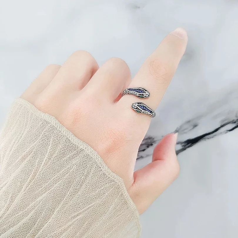 Bague Serpent Elektrae - Argent – Image 2