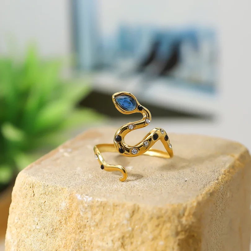 Bague Serpent Héméra - Acier Inoxydable