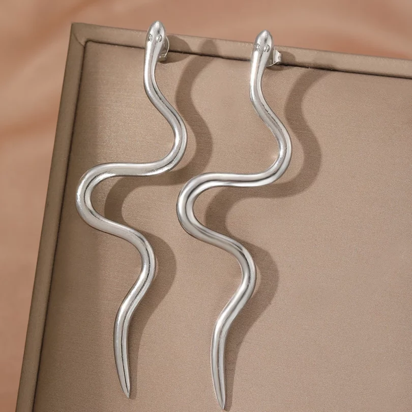 Boucles D'Oreilles Serpent  Thalassa - Acier inoxydable – Image 3