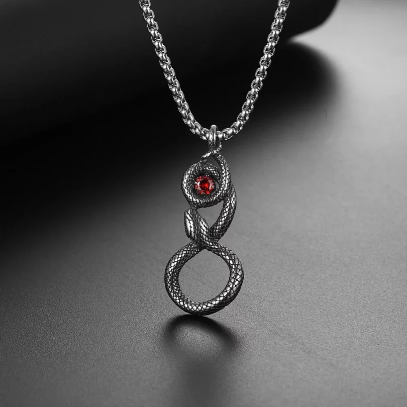 Collier Serpent Ligeia - Acier inoxydable