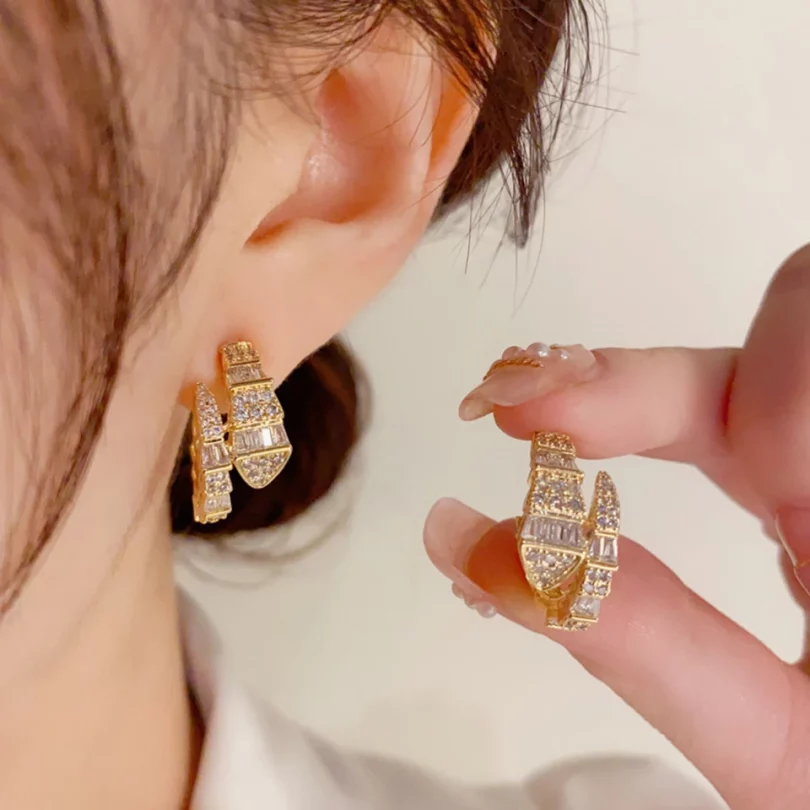 Boucles D'Oreilles Serpent Andraste - Cuivre – Image 3