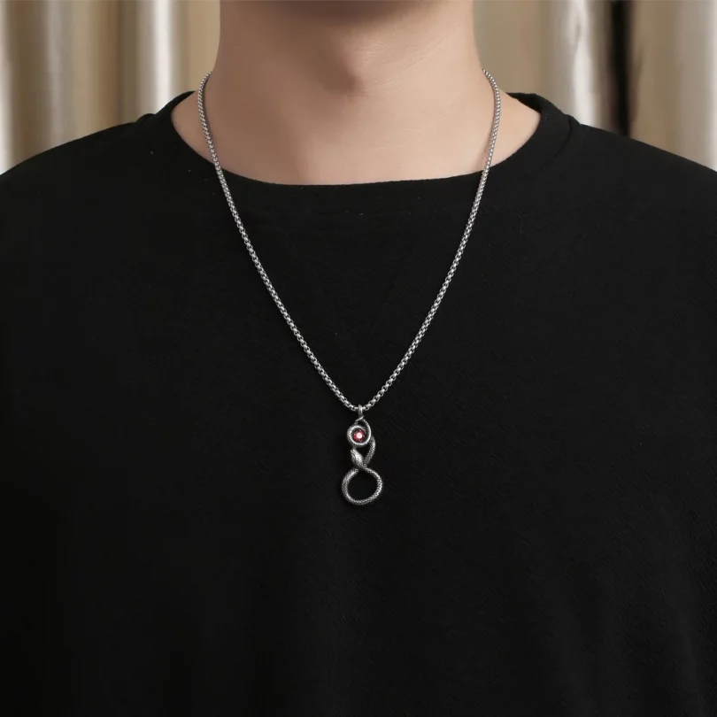 Collier Serpent Ligeia - Acier inoxydable – Image 2