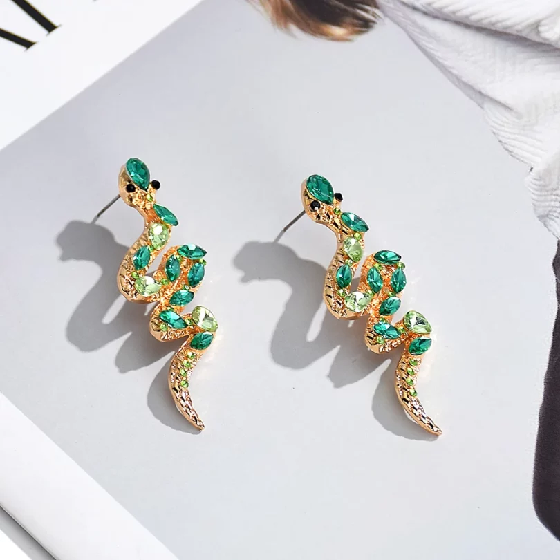 Boucles D'Oreilles Serpent Calypheia – Image 2