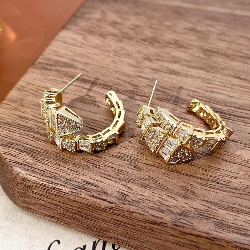 Boucles D'Oreilles Serpent Andraste - Cuivre – Image 2