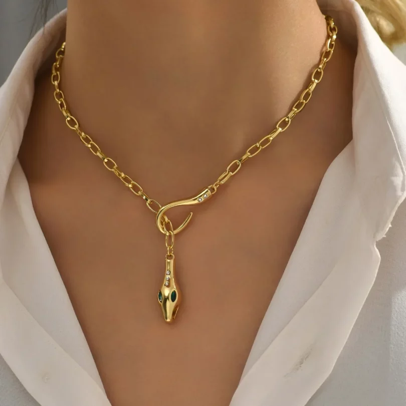 Collier Serpent Nyxara - Acier inoxydable – Image 2