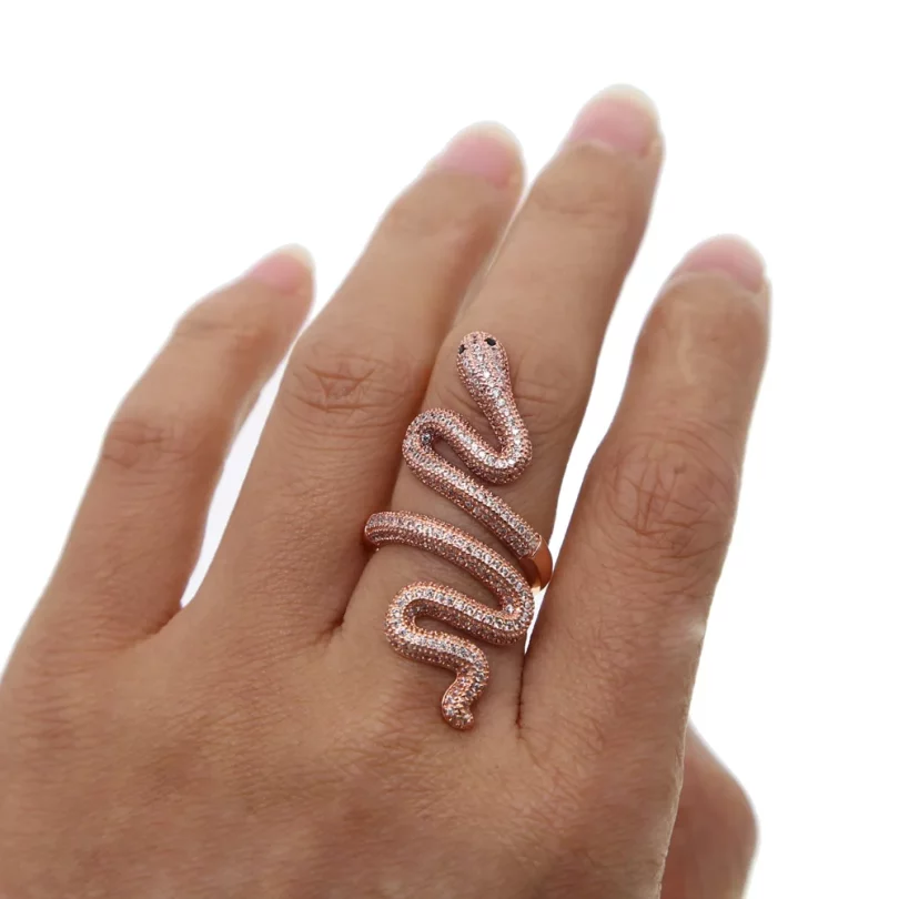 Bague Serpent Électra - Plaqué Or – Image 3