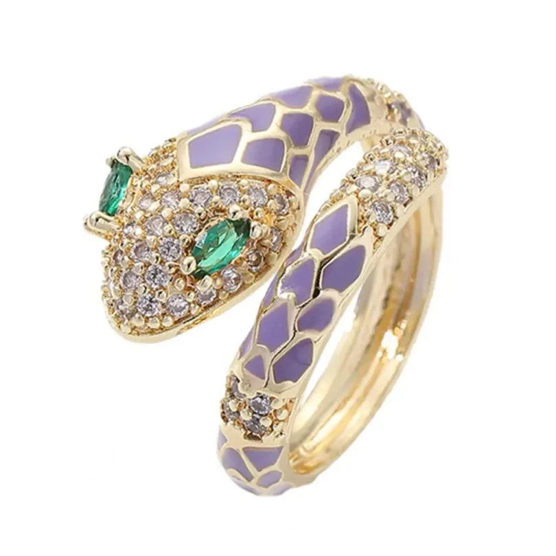 Bague Serpent Aphrodite - Plaqué Or – Image 9