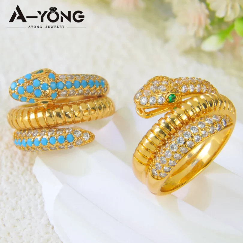 Bague Serpent Nyx - Plaqué Or – Image 3