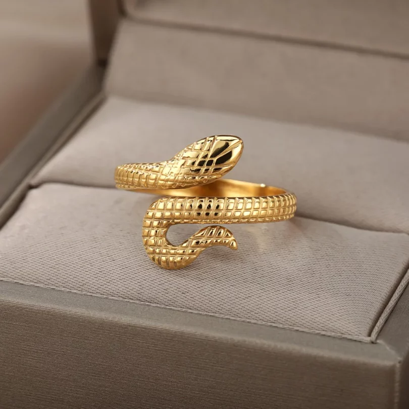 Bague Serpent Ourania - Plaqué Or – Image 14