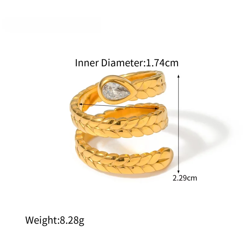 Bague Serpent Artémis - Plaqué Or – Image 7