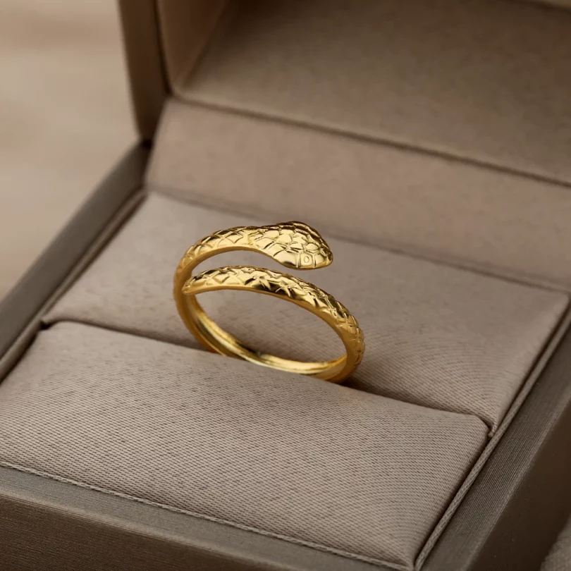 Bague Serpent Ourania - Plaqué Or – Image 13