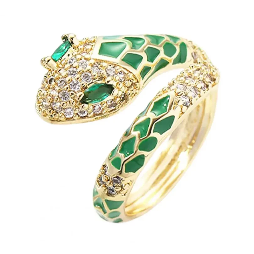 Bague Serpent Aphrodite - Plaqué Or – Image 10