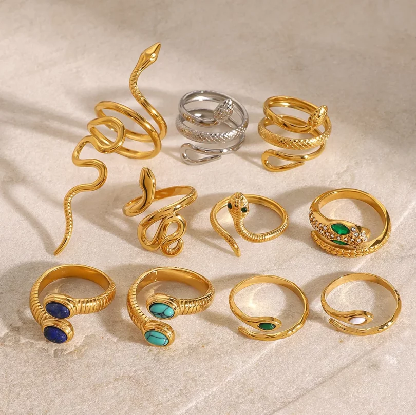 Bague Serpent Artémis - Plaqué Or – Image 3