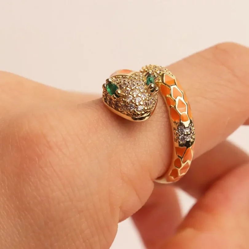 Bague Serpent Aphrodite - Plaqué Or