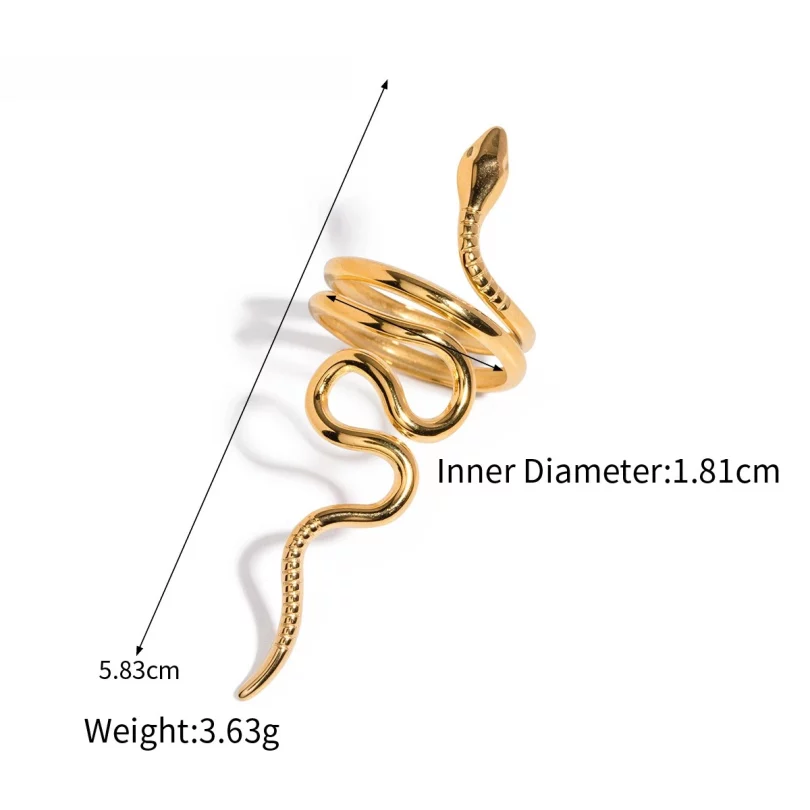 Bague Serpent Artémis - Plaqué Or – Image 17