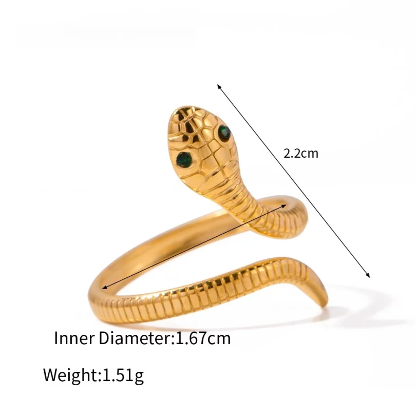 Bague Serpent Artémis - Plaqué Or – Image 10