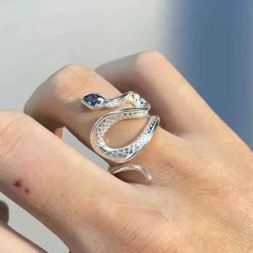 Bague Serpent Némésis - Acier Inoxydable