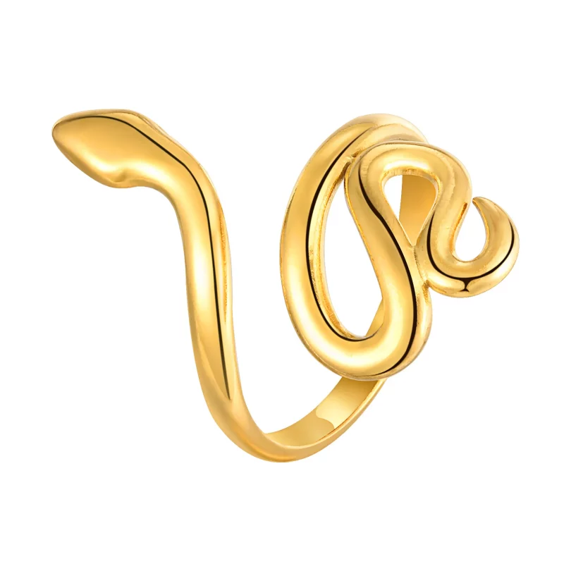 Bague Serpent Séléné - Plaqué Or