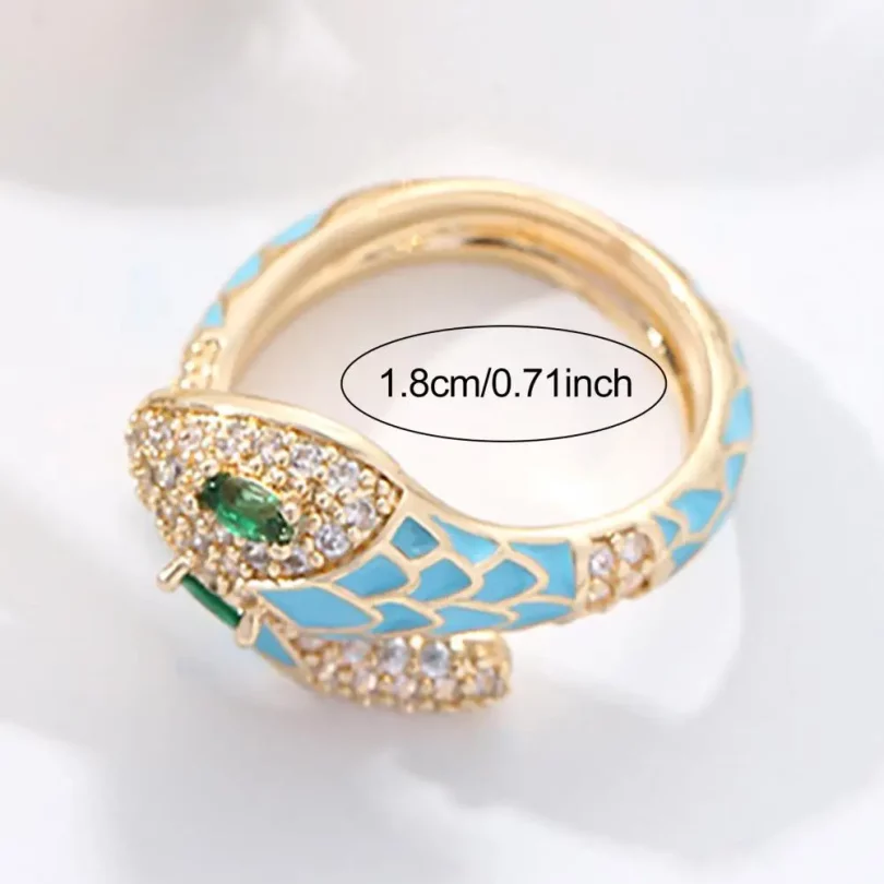 Bague Serpent Aphrodite - Plaqué Or – Image 6
