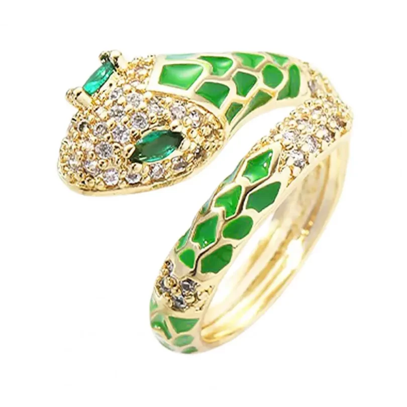 Bague Serpent Aphrodite - Plaqué Or – Image 12
