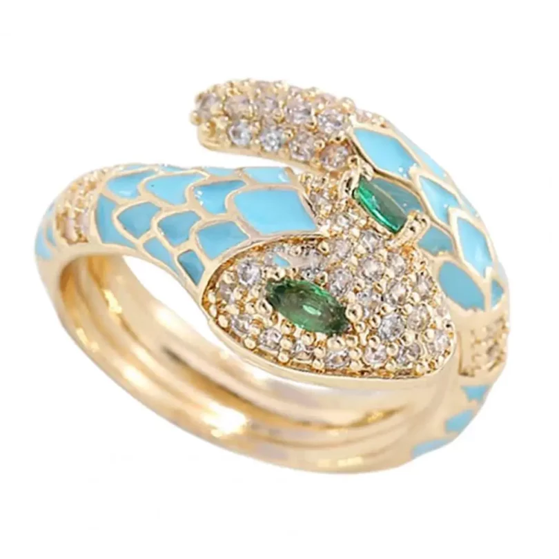 Bague Serpent Aphrodite - Plaqué Or – Image 8
