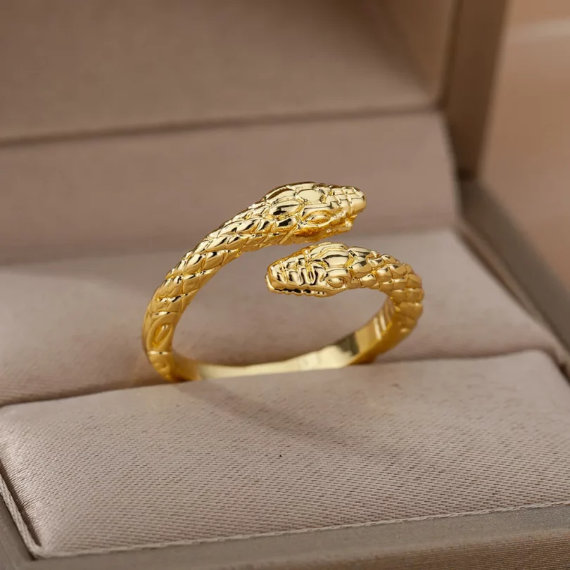 Bague Serpent Ourania - Plaqué Or – Image 7