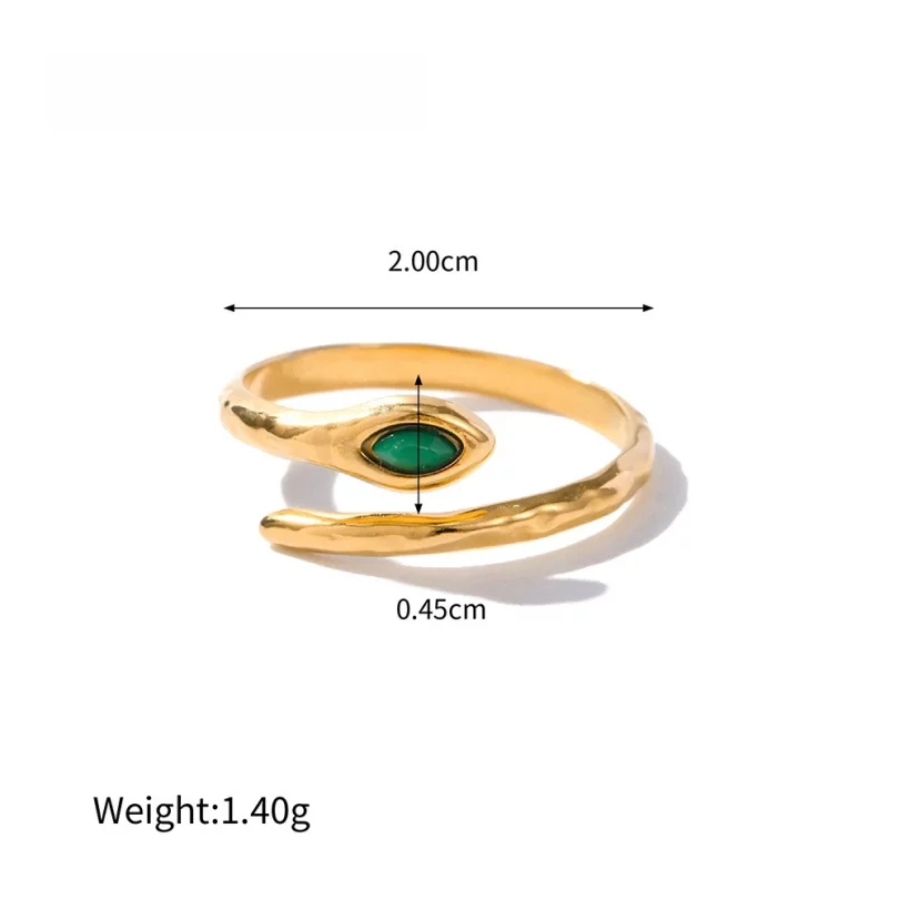 Bague Serpent Artémis - Plaqué Or – Image 8