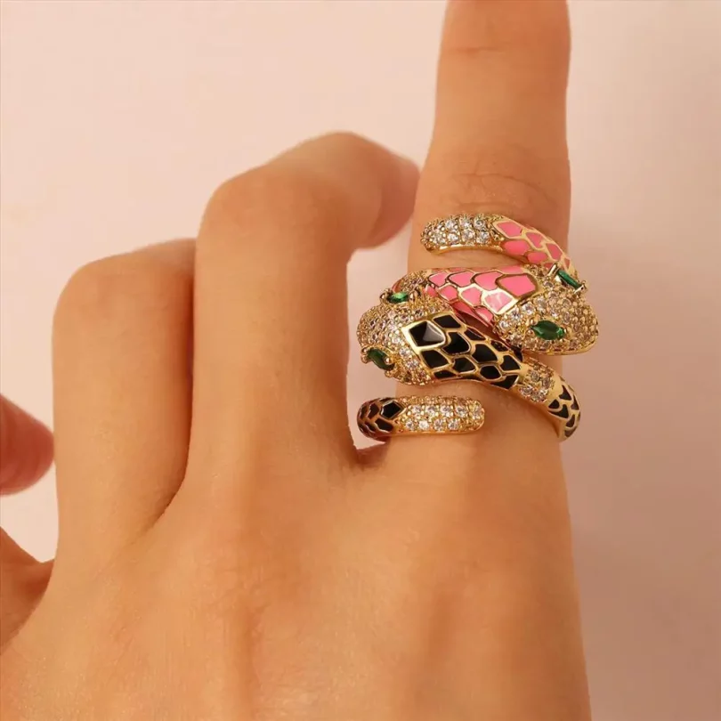Bague Serpent Aphrodite - Plaqué Or – Image 4
