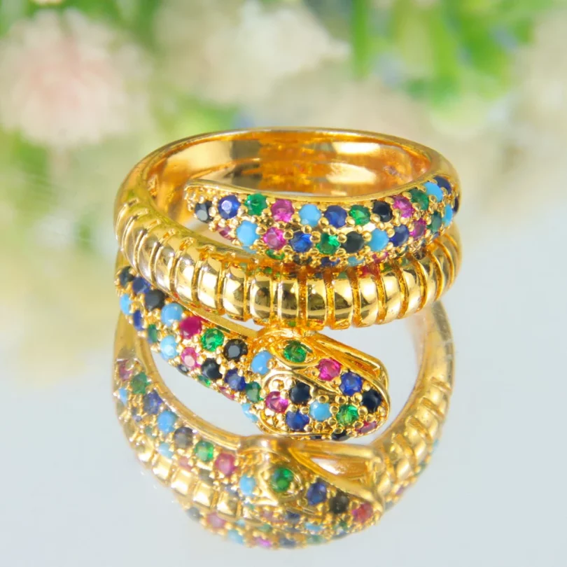 Bague Serpent Nyx - Plaqué Or – Image 7