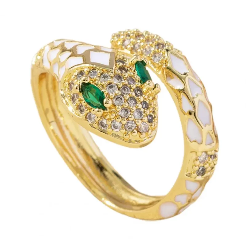 Bague Serpent Aphrodite - Plaqué Or – Image 14