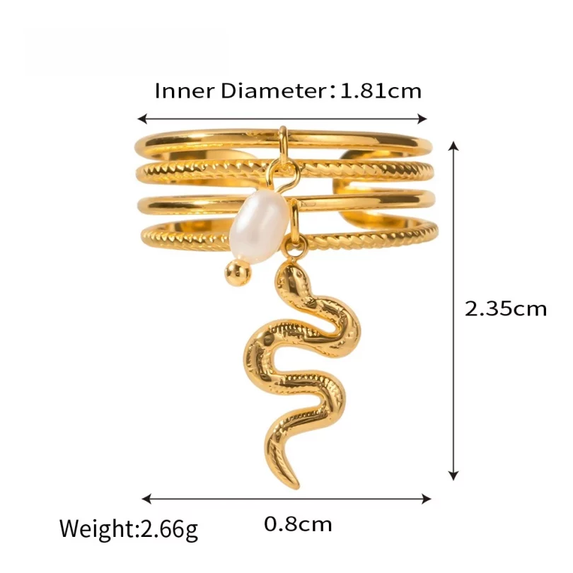 Bague Serpent Artémis - Plaqué Or – Image 14