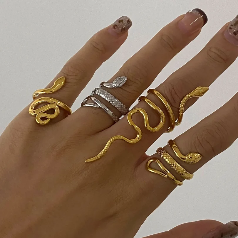 Bague Serpent Artémis - Plaqué Or – Image 6