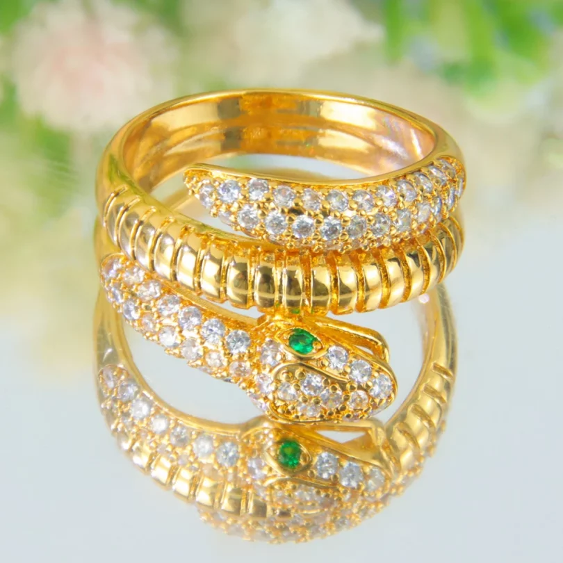 Bague Serpent Nyx - Plaqué Or – Image 6