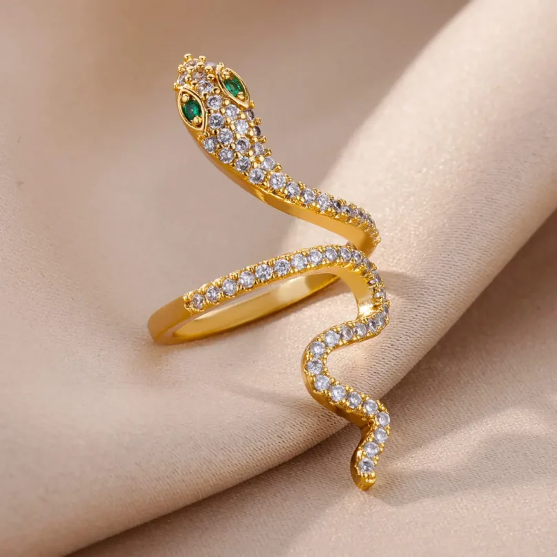 Bague Serpent Ourania - Plaqué Or