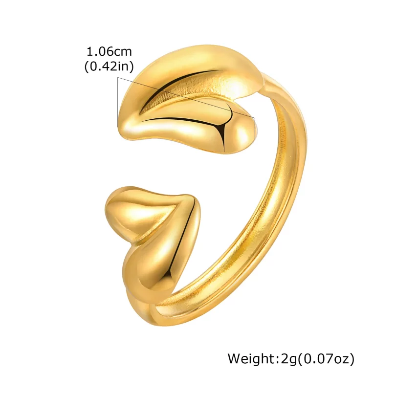 Bague Serpent Séléné - Plaqué Or – Image 7