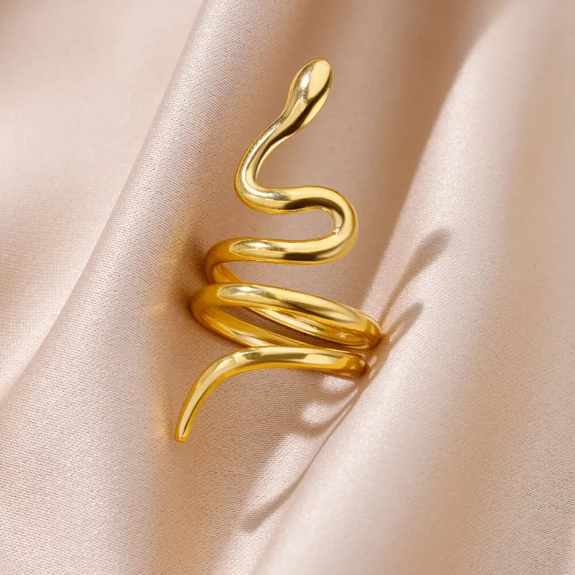 Bague Serpent Ourania - Plaqué Or – Image 16