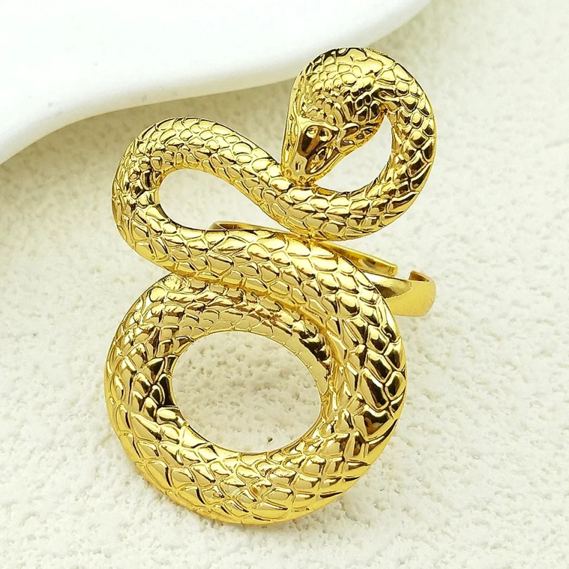 Bague Serpent Calypso - Plaqué Or