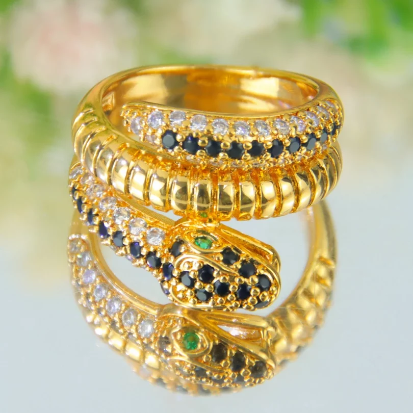 Bague Serpent Nyx - Plaqué Or – Image 8