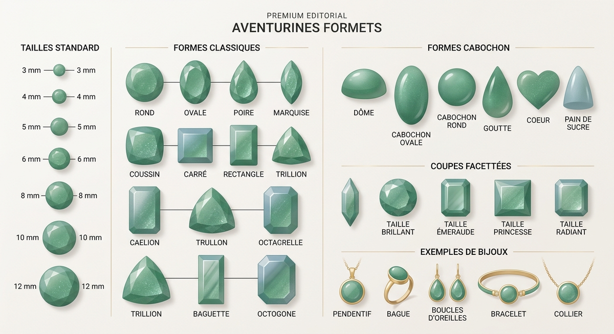 Aventurine : pierre naturelle, propriétés et bijoux 4 aventurine and — image 2
