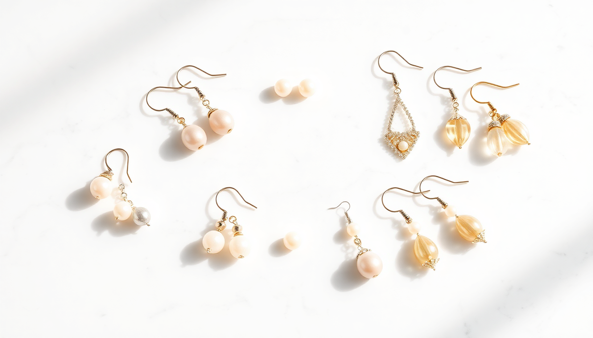 Boucles d'oreilles perles : collection élégante et raffinée 3 boucle d oreille perle — image 1