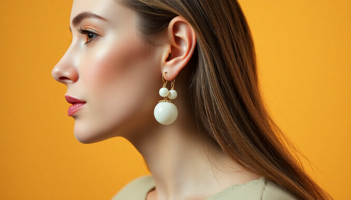 Boucles d'oreilles perles : collection élégante et raffinée 4 boucle d oreille perle — image 2