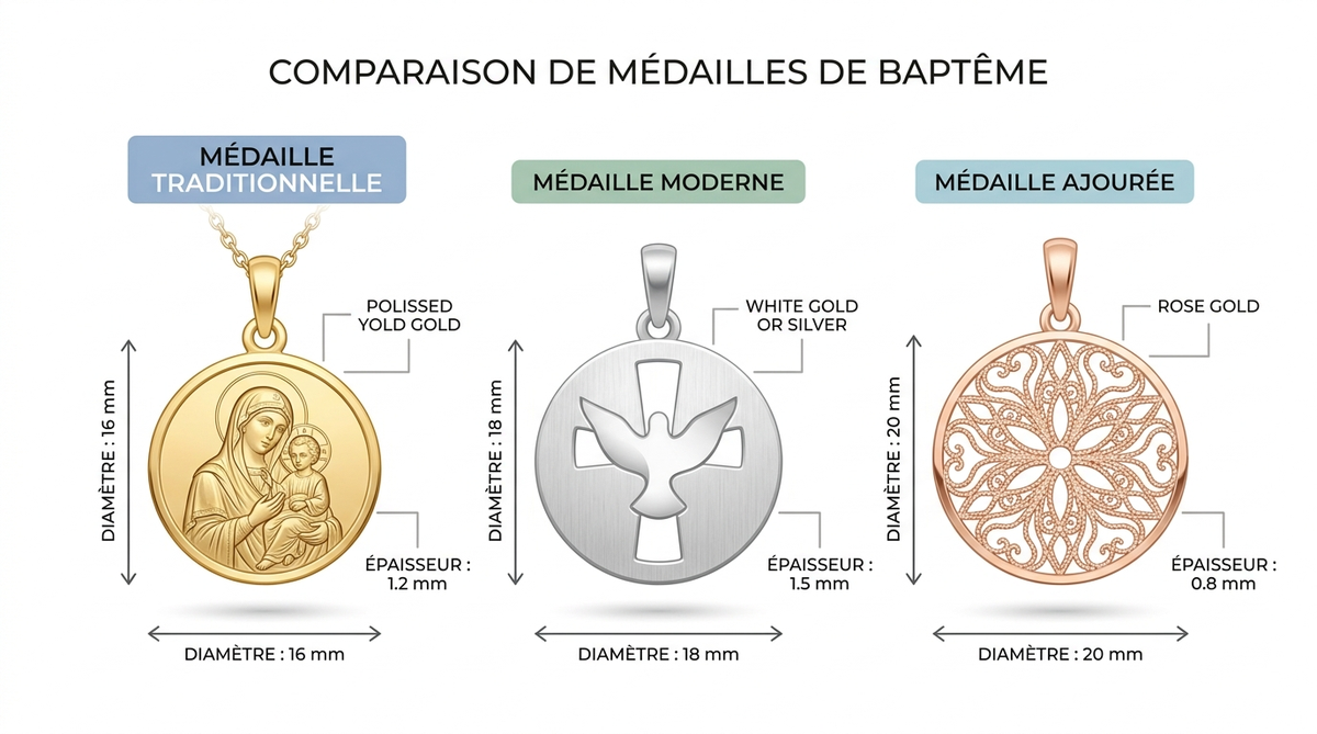 Choisir sa médaille de baptême : le guide complet 3 choisir sa médaille de baptême — image 1