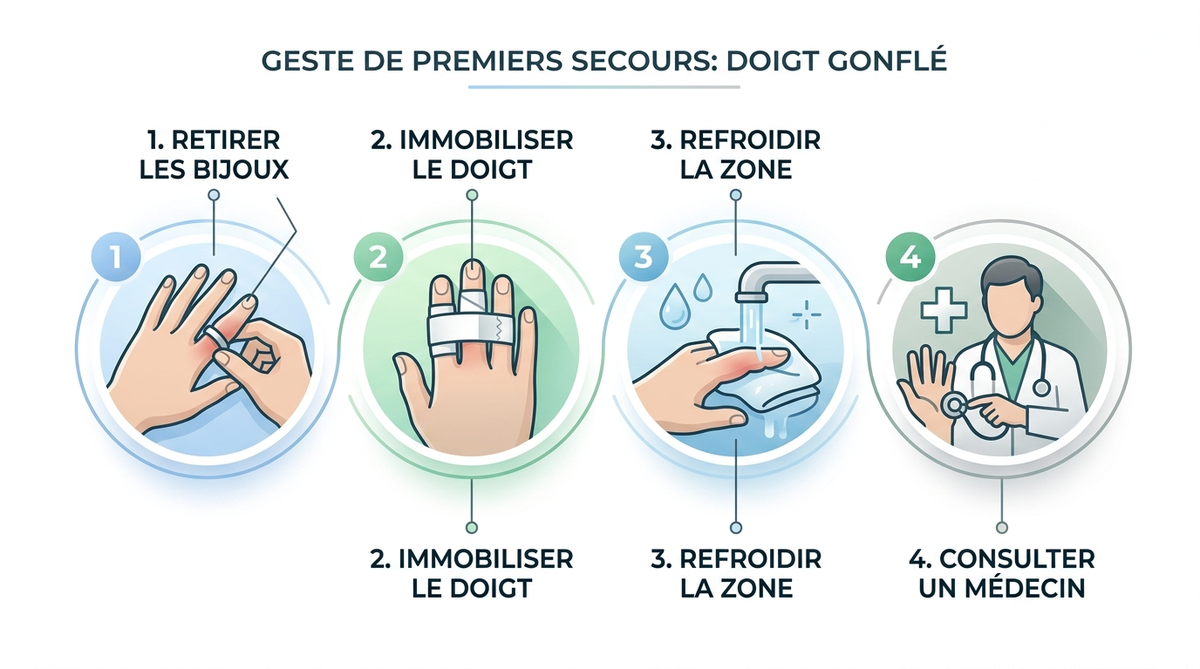 Doigt gonflé : causes, symptômes et solutions pratiques 3 doigt gonflé — image 1
