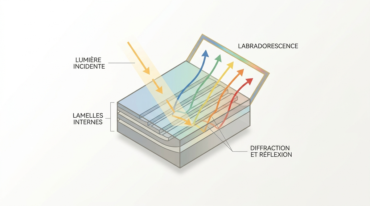 Labradorite : pierre mystérieuse aux reflets irisés 4 labradorite — image 2
