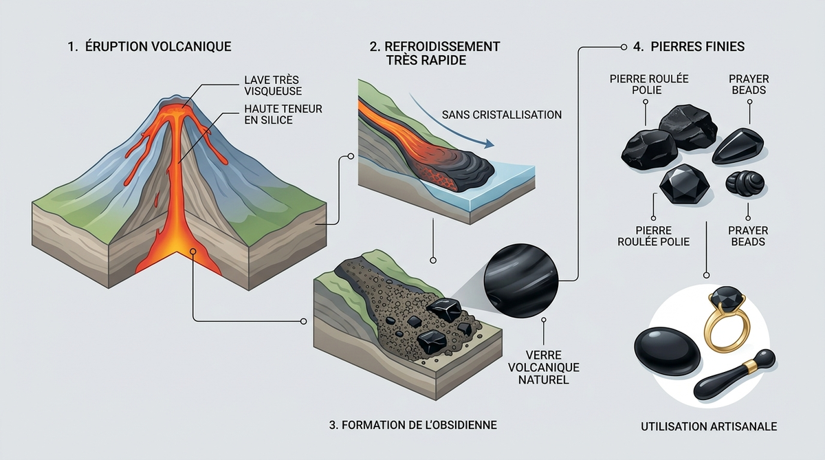 Obsidienne noire : vertus, propriétés et bienfaits 3 obsidienne noire vertus — image 1