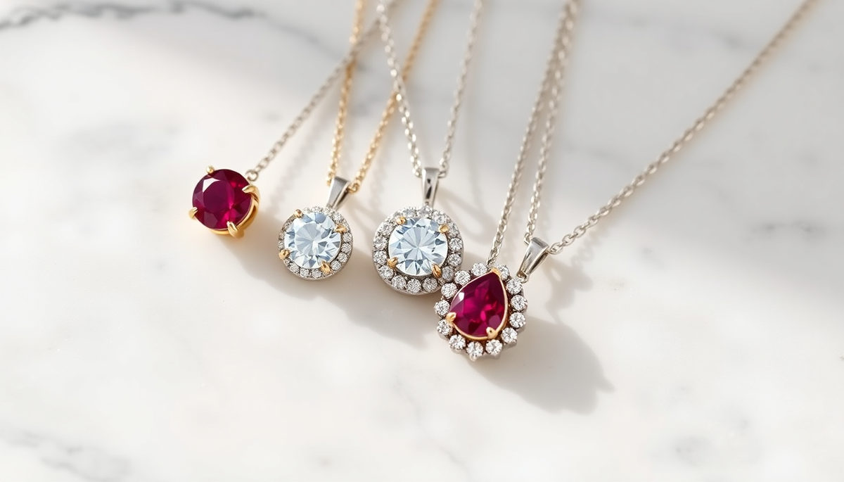 Pendentif Rubis : Collections Or, Argent & Diamant 3 pendentif rubis — image 1
