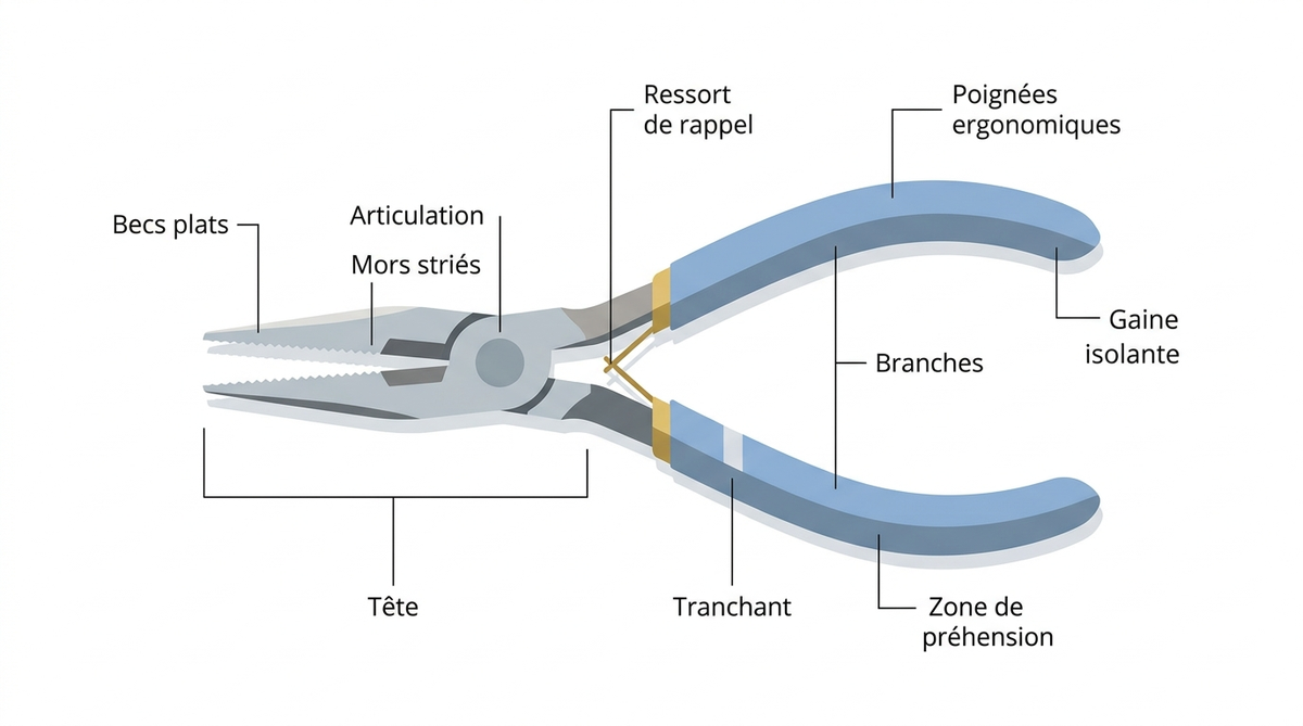 Pince plate : modèles, usages et achat en ligne 3 pince plate — image 1
