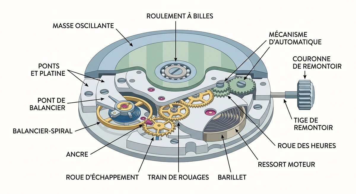 Remontoir automatique pour montre : guide complet 2026 3 remontage automatique pour montre — image 1